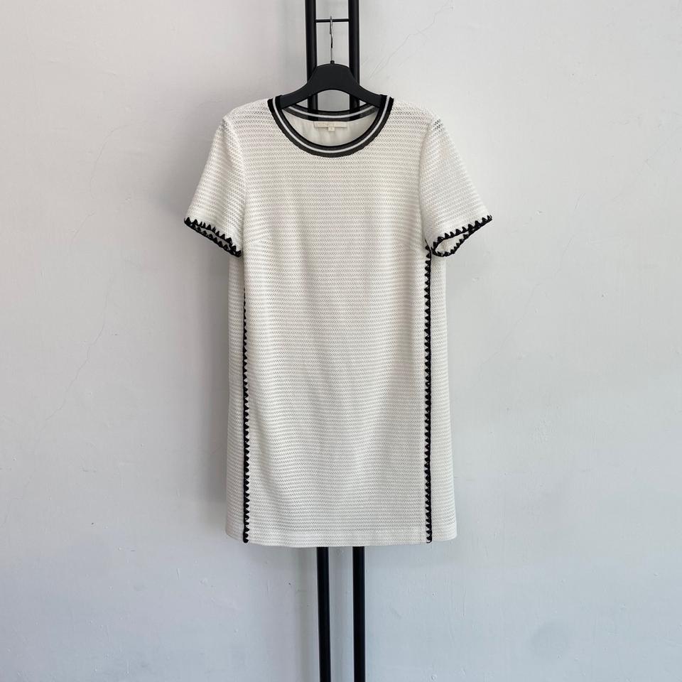 정품 마쥬 MAJE 화이트 반팔 니트 원피스