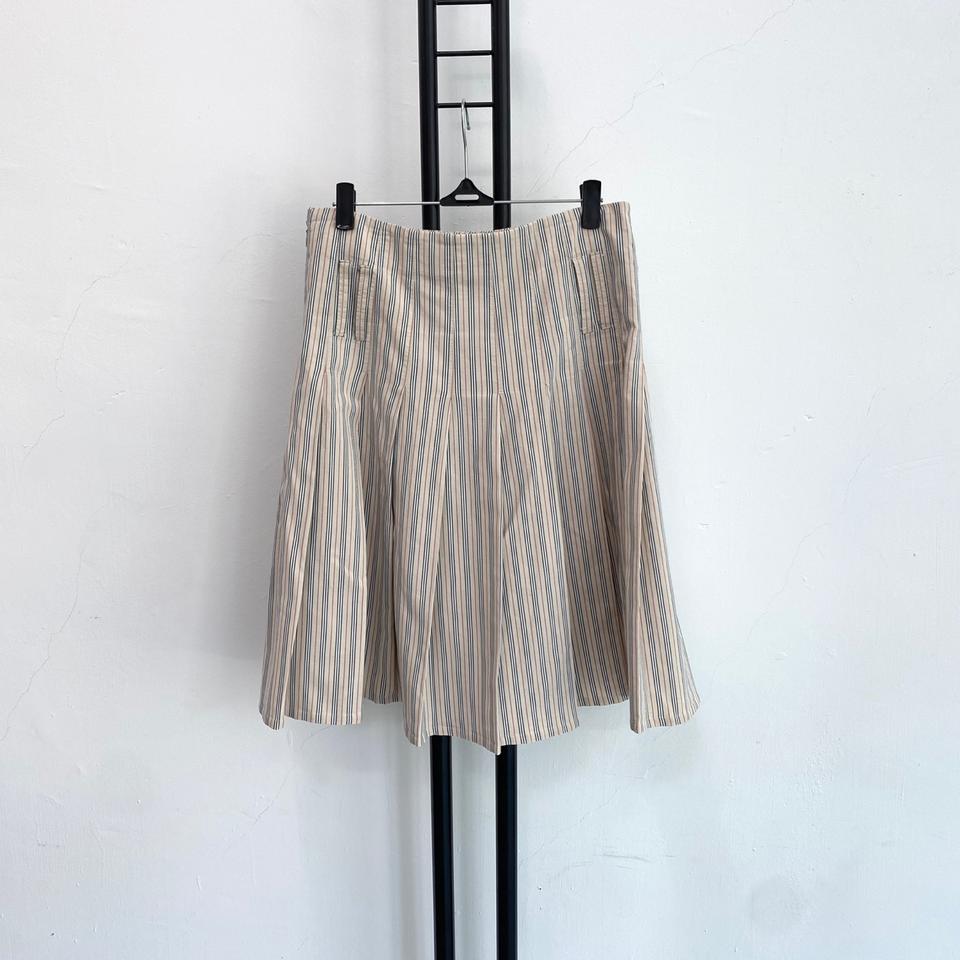 정품 버버리 BURBERRY 스트라이프 스커트