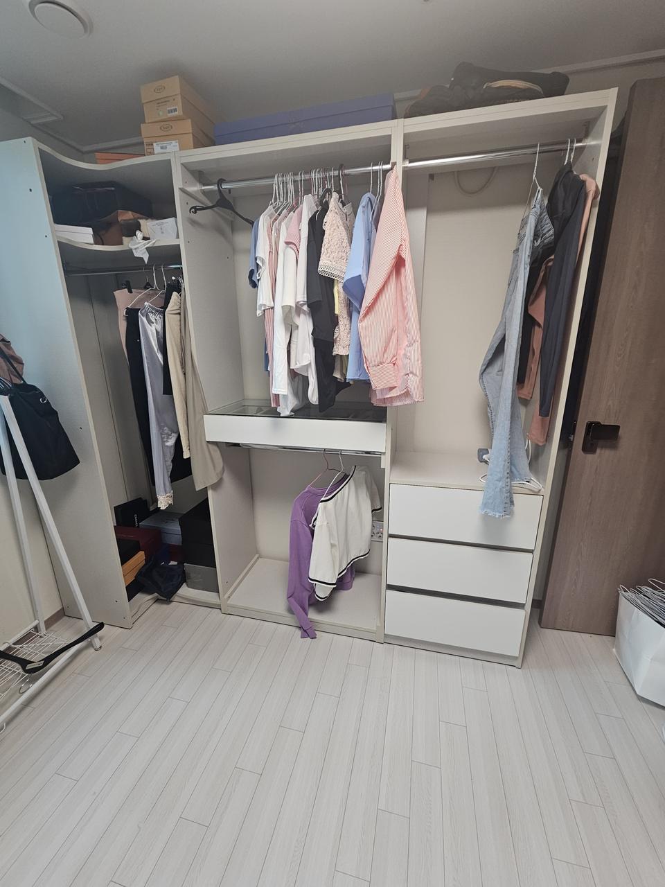 이안 드레스룸 시스템 옷장 세트