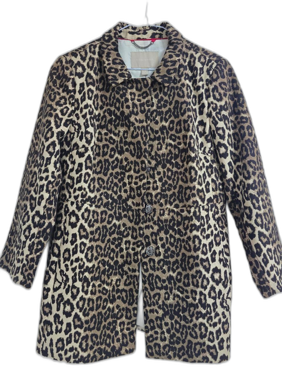 바나나 리퍼블릭 레오파드 표범무늬 반코트 자켓