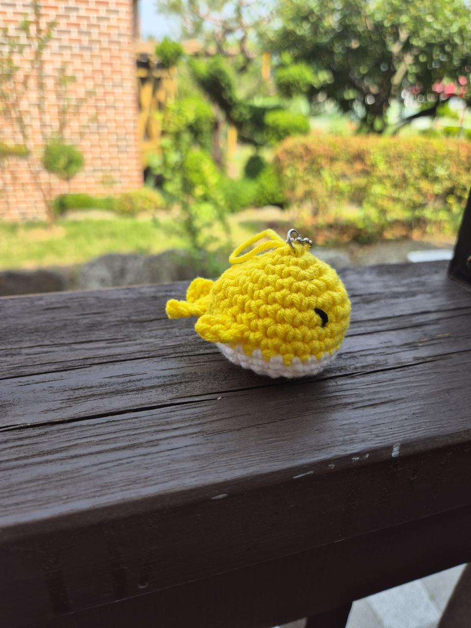 핸드메이드 고래키링