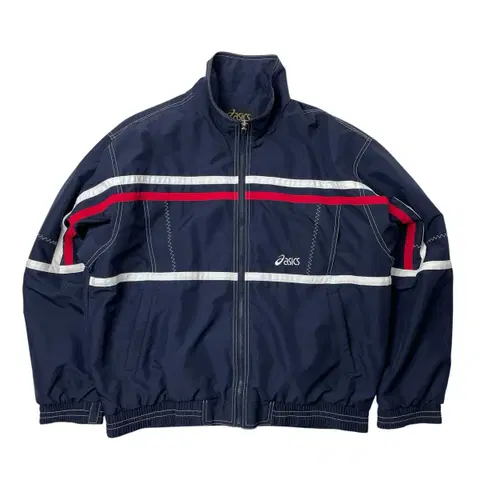 [택포] 아식스 빈티지 바람막이 집업 자켓 점퍼 100