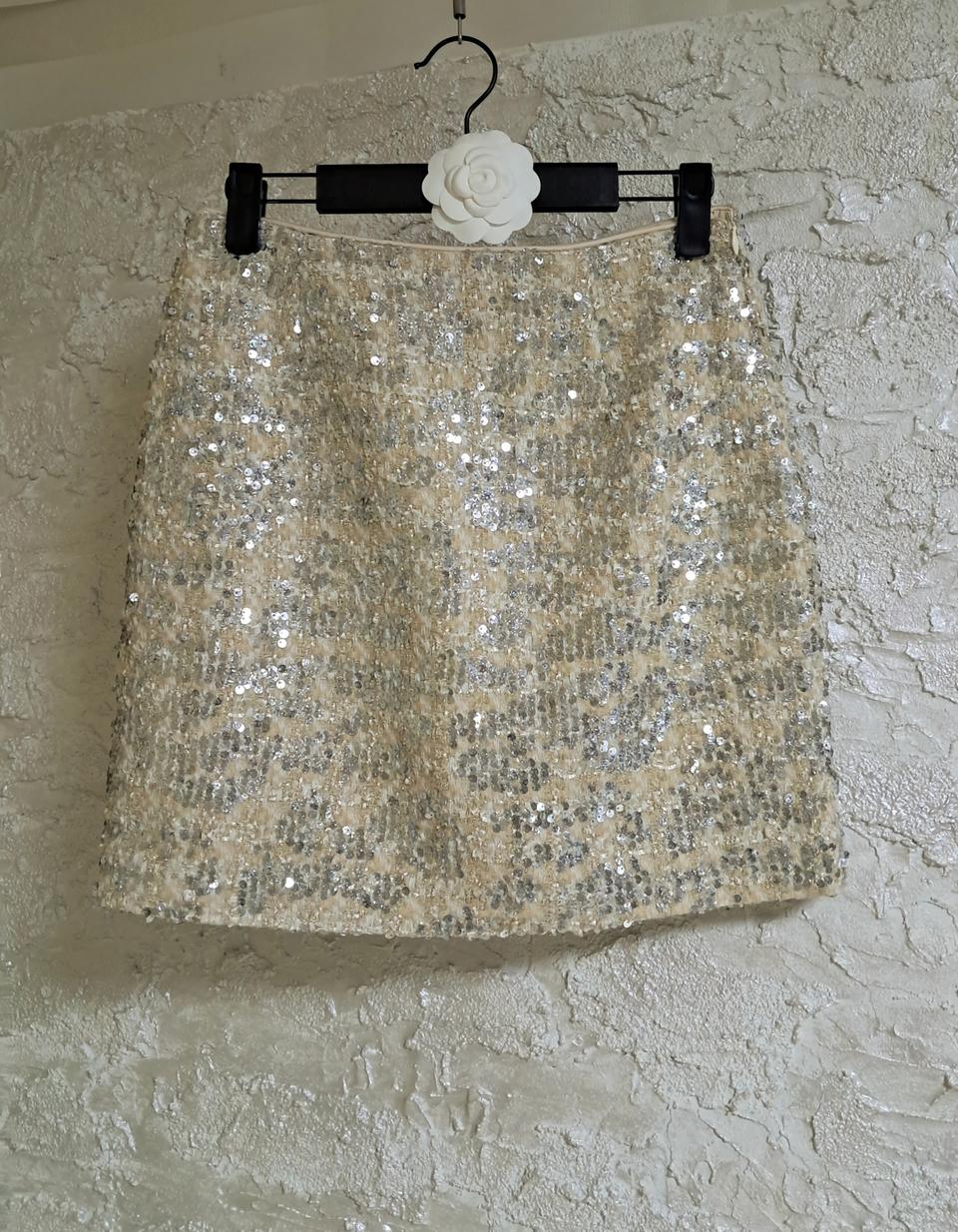 (26인치)상태좋은  고퀄 스팽글 트위드스커트