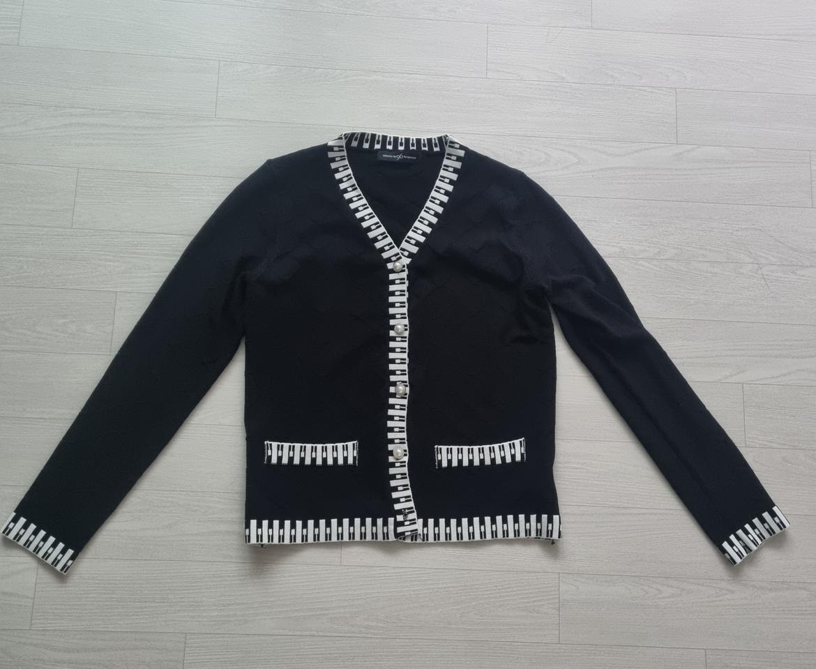 나인식스뉴욕 패턴 가디건