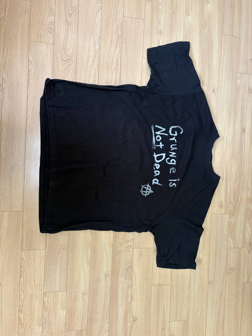 듀테로 Grunge Washed S/S Tee Vintage Black