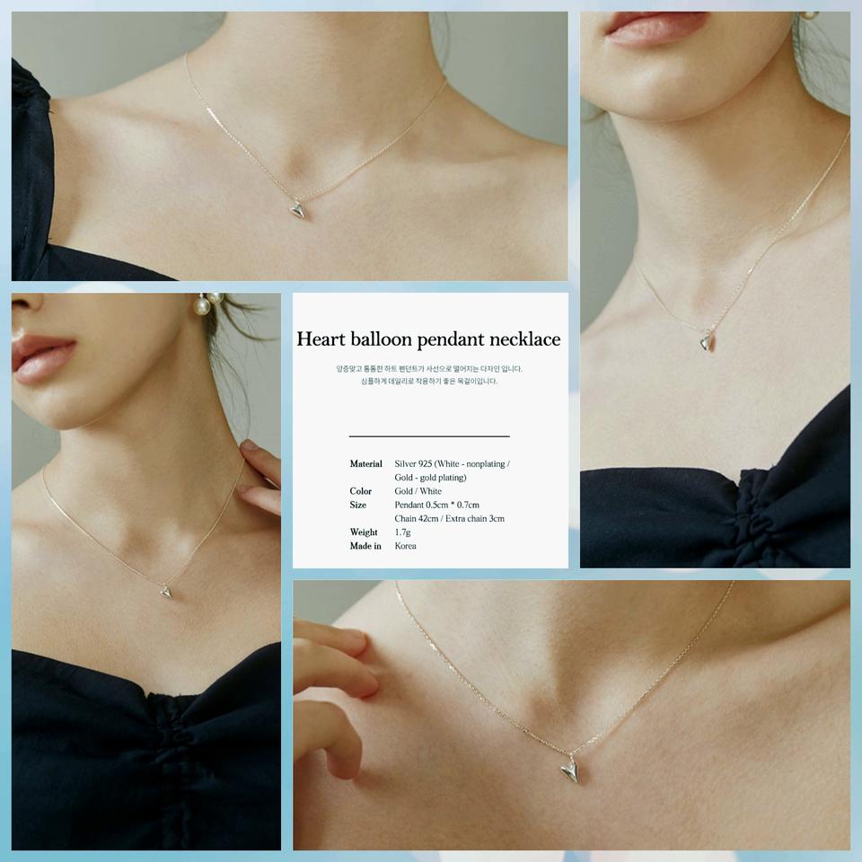 Hei   92.5실버금도금 목걸이.미사용