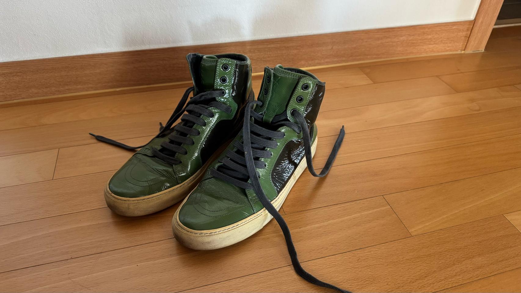 YSL 생로랑 SAINT LAURENT 코트 하이탑 스니커즈 신발 슈즈
