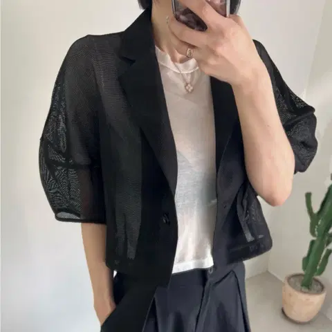 랄라라운지 쿨링커버 네트자켓 (새상품) 여름자켓