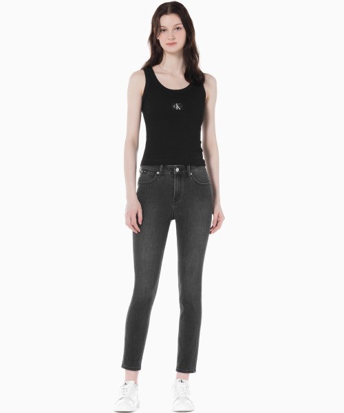 Calvin Klein Jeans 여성 슬림 일자 데님 신상 블랙진.