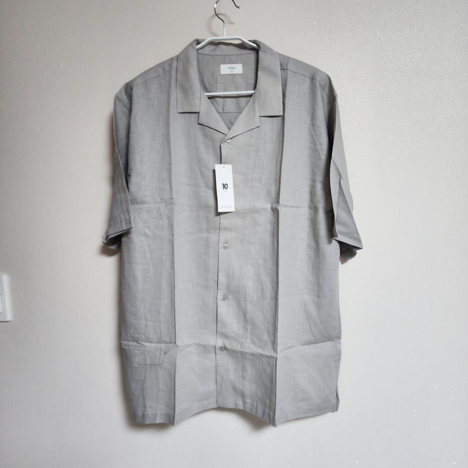 새상품.남성 여름 남방셔츠(115.연그레이)