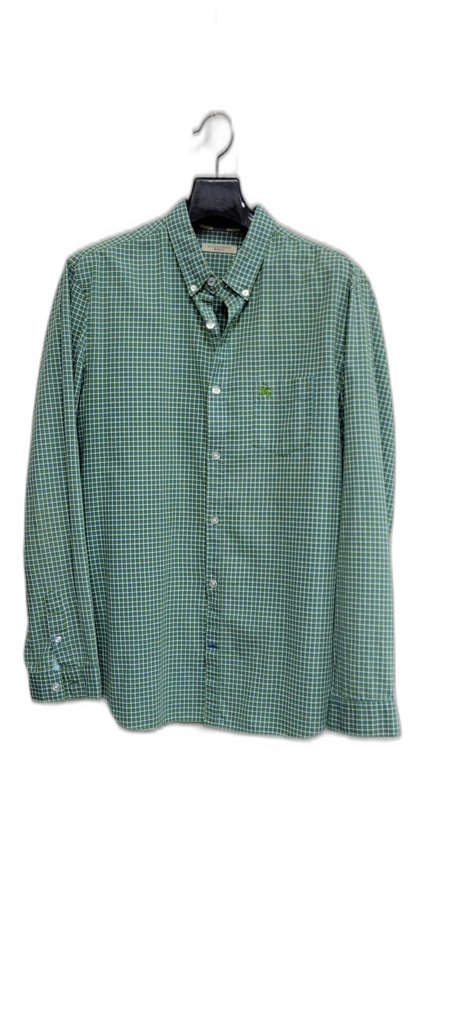 버버리  브릿 체크 그린셔츠95호