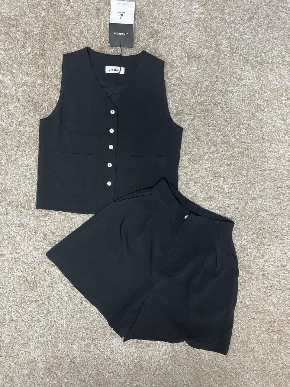 블랙 베스트 세트 (상의+하의) 새상품