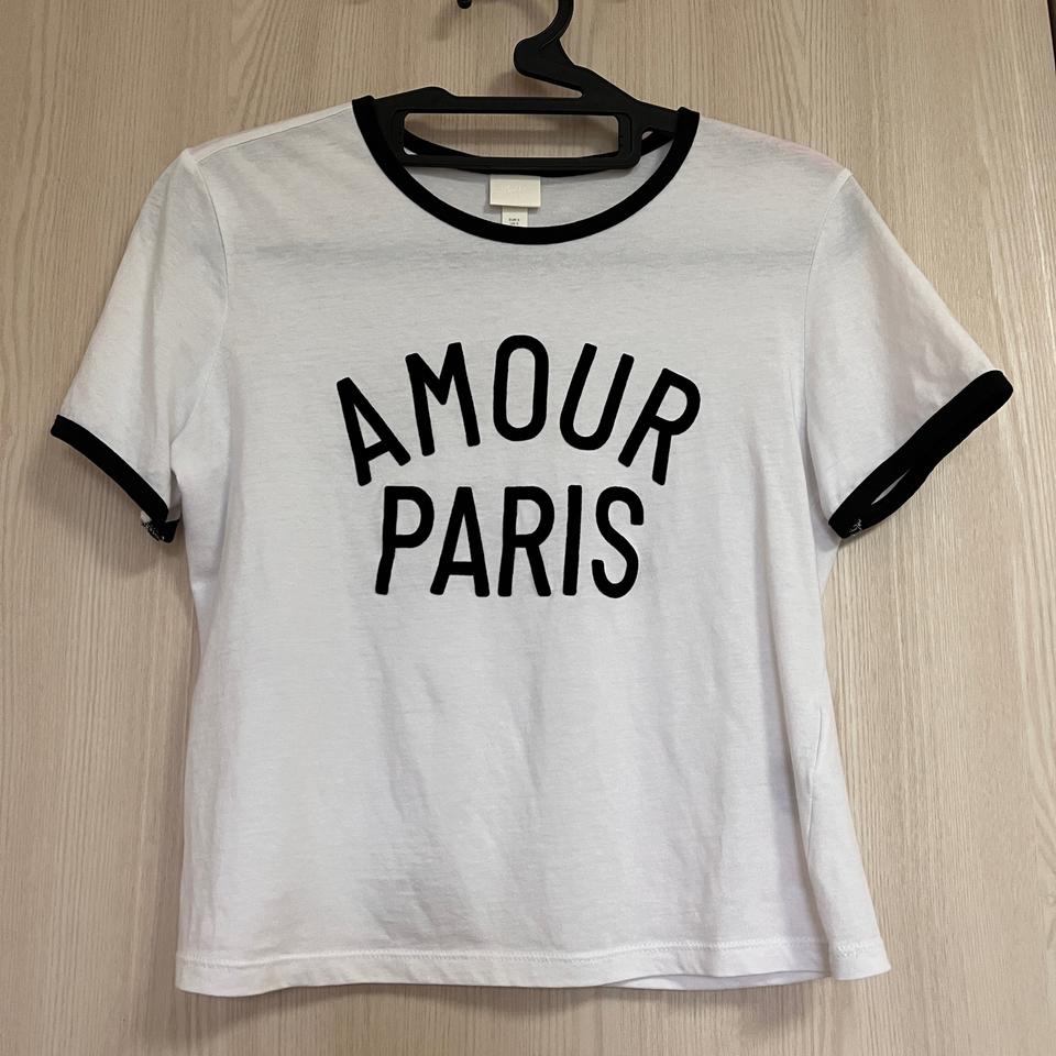 H&M 배색 반팔티