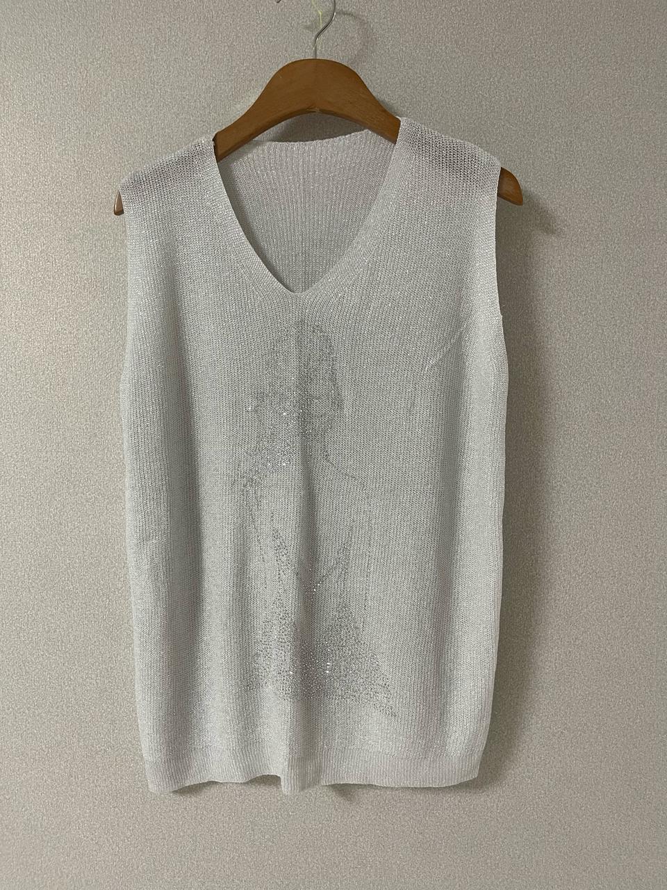 민소매 펄니트 새상품