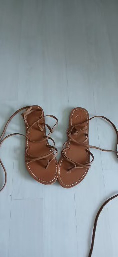 zara 자라 가죽 샌들 39