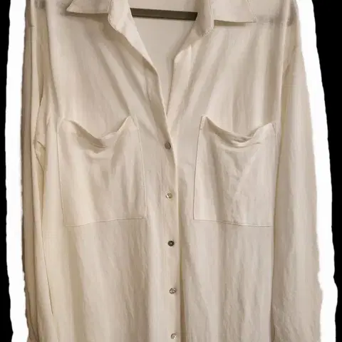 마시모두띠 비스코스혼방 포켓 브이넥 블라우스 95