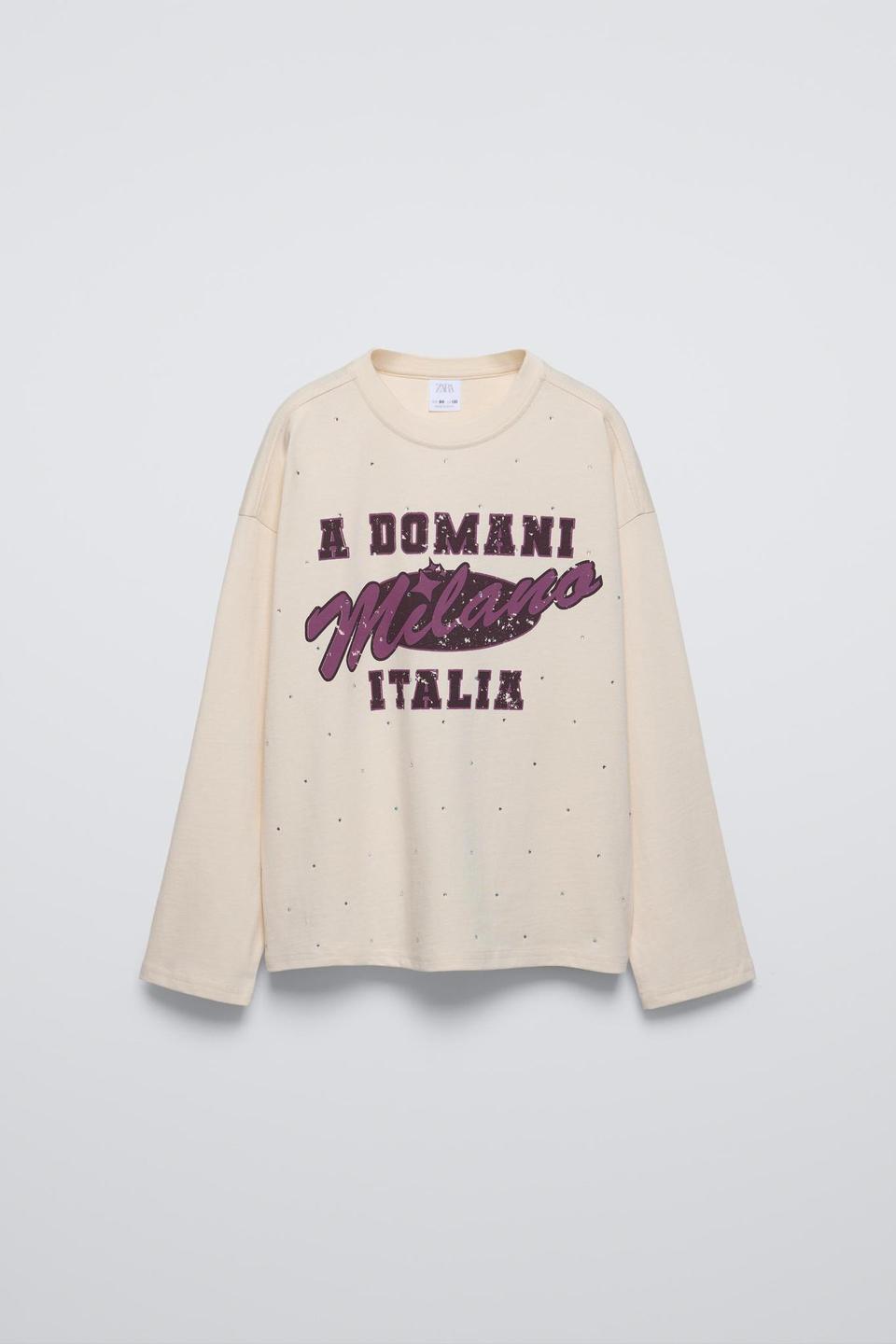 자라키즈 스트라스 밀라노 티셔츠 6-7y 새상품