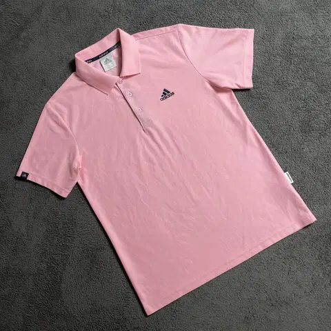아디다스 핑크 반팔 카라티