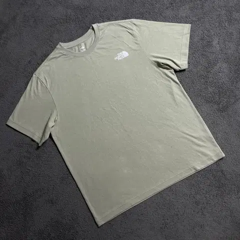 노스페이스 베이지 반팔티