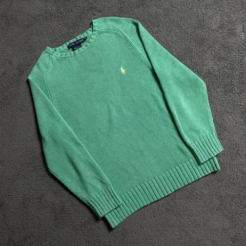 랄프로렌 민트그린 니트