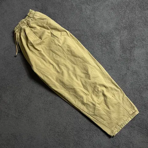 빈티지 베이지 벌룬핏 코튼팬츠