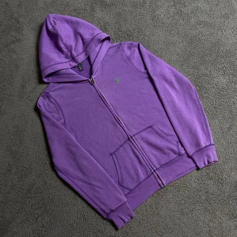 폴로랄프로렌 퍼플 후드집업