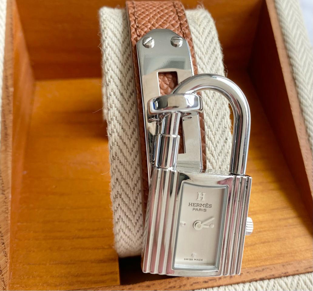 에르메스 켈리 스틸 브라운 스트랩