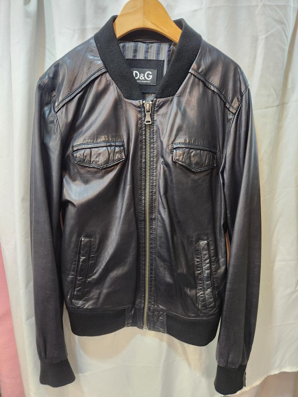 50)돌체앤가바나 가죽자켓