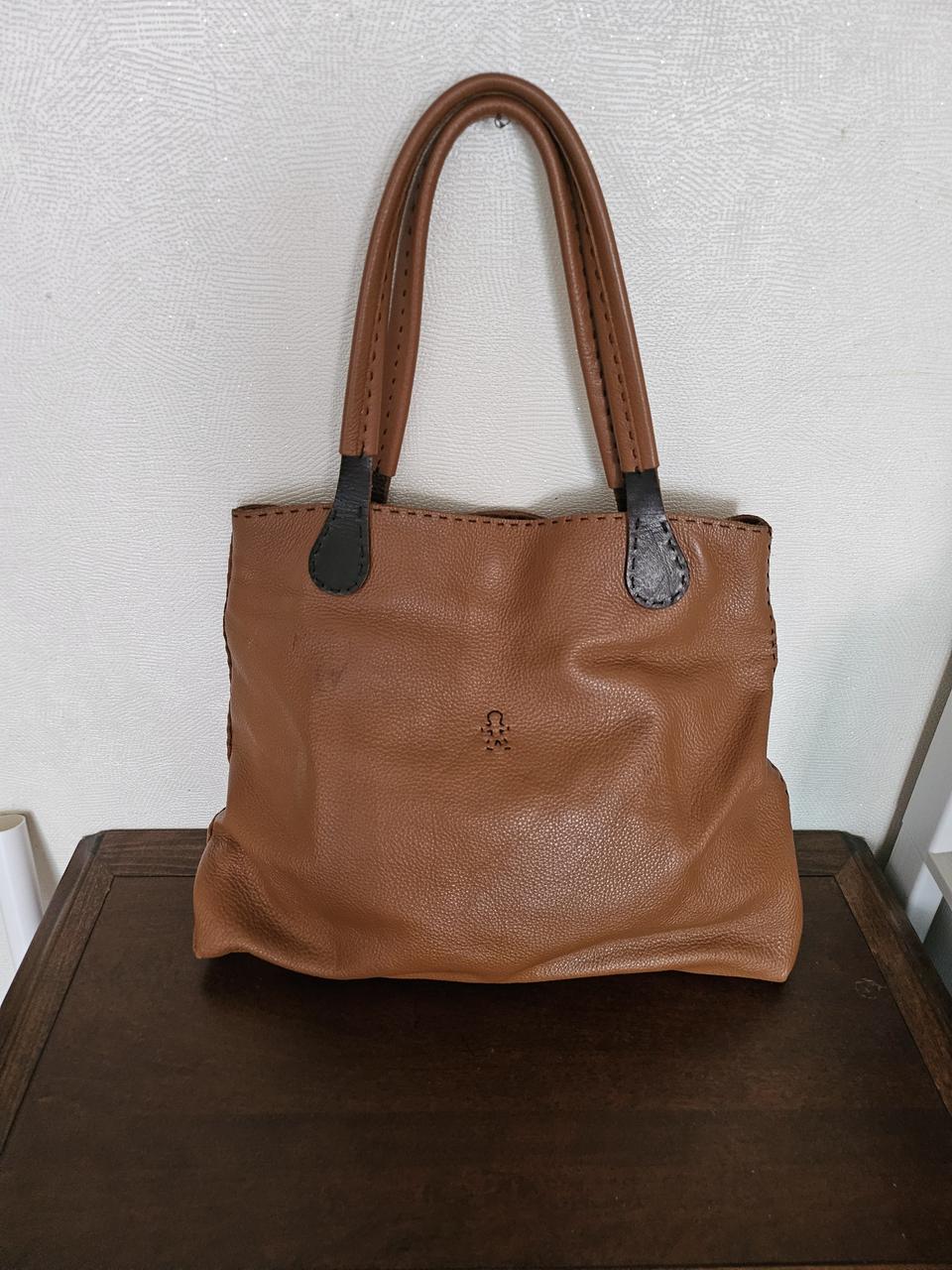 천연가죽 수공예 숄더백