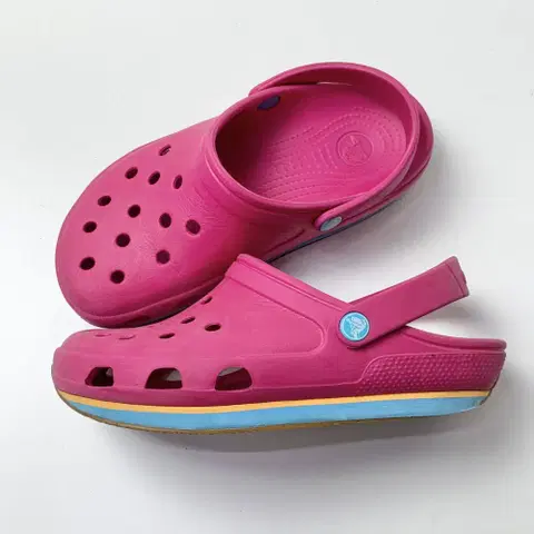 (240/W7) 크록스 레트로 클로그 핑크 샌들 슬리퍼