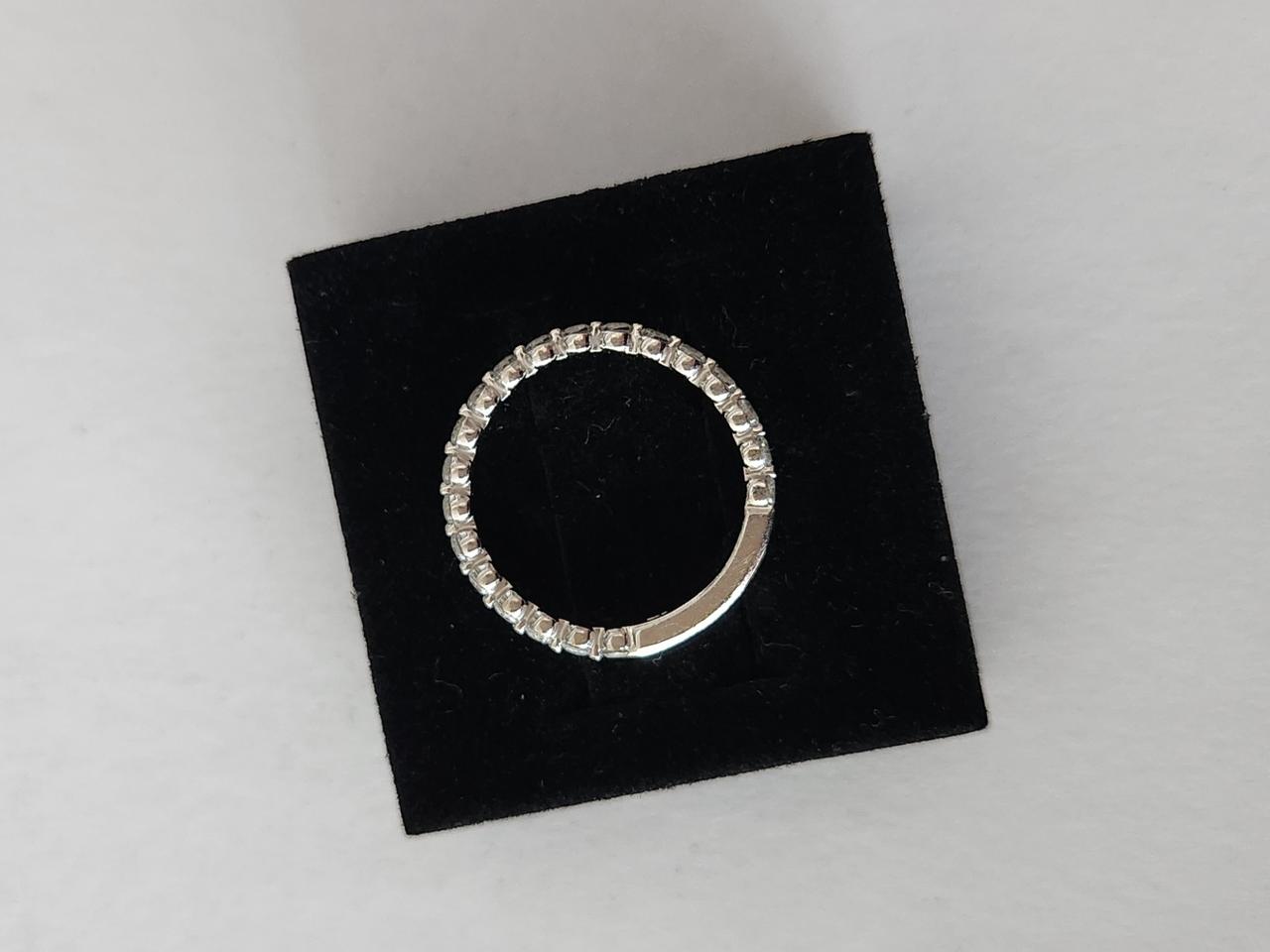 14K 뺑돌이큐빅 화이트금반지