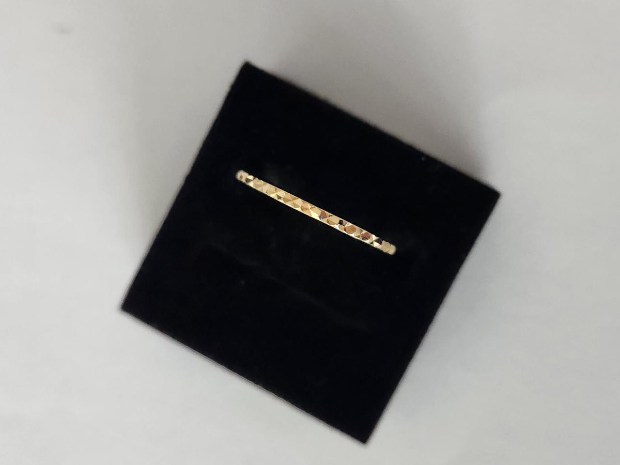 14K 옐로우골드 컷팅반지