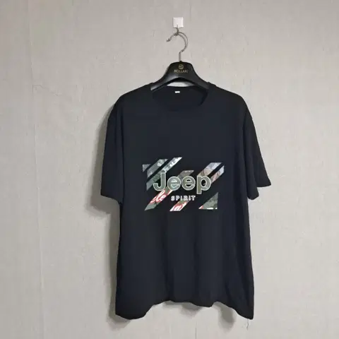 지프 Jeep 블랙 반팔티셔츠