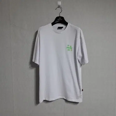 그루브라임 화이트 백프린팅 반팔티셔츠