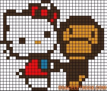 베이프x헬로키티 피규어