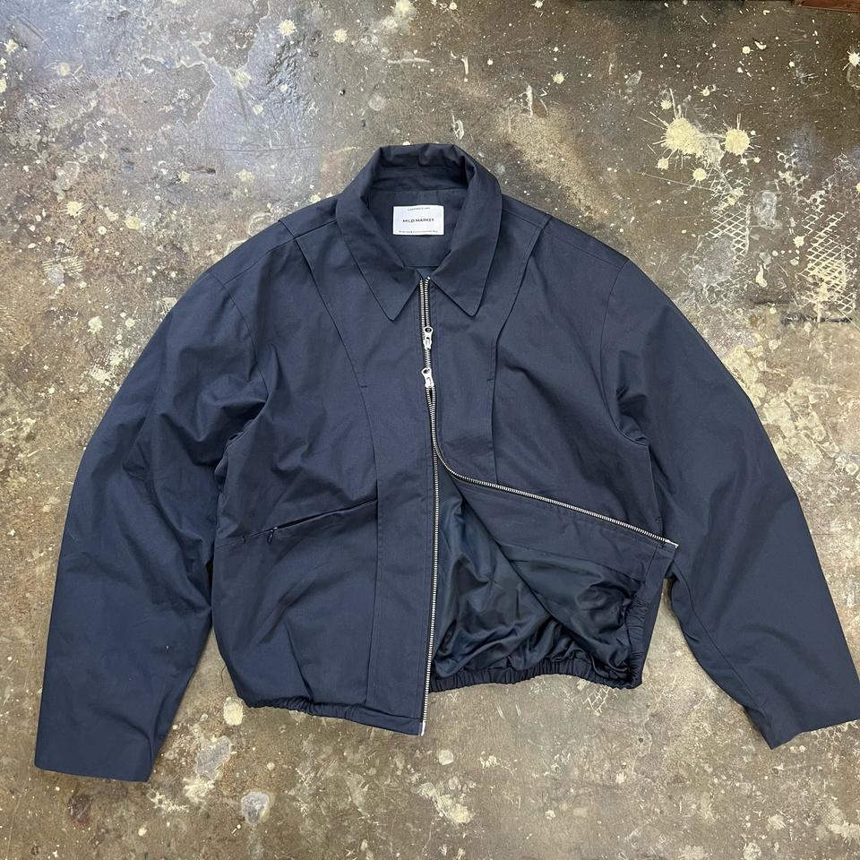 100) 마일드마켓 투웨이 지퍼 블루종 자켓 점퍼