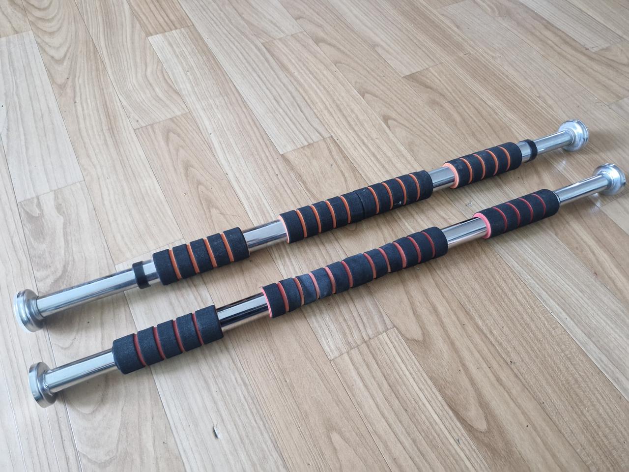 실내 문틀 턱걸이 철봉 운동기구 2개 (빨강, 주황)