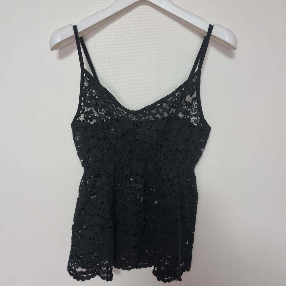 레이스 펀칭 나시 (허리밴딩) 레이어드 추천!