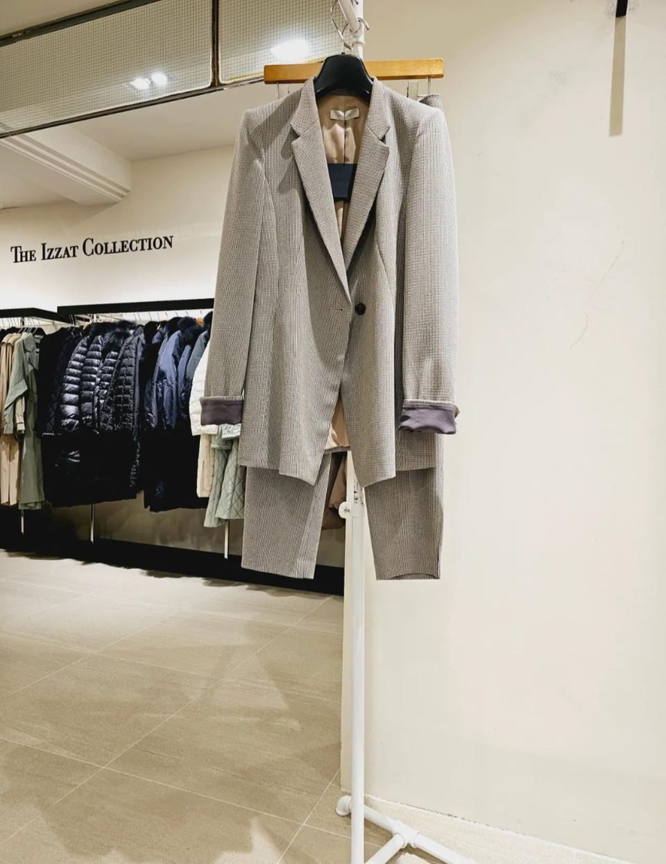 (새상품) 아이잗바바 베이지 체크 셋업