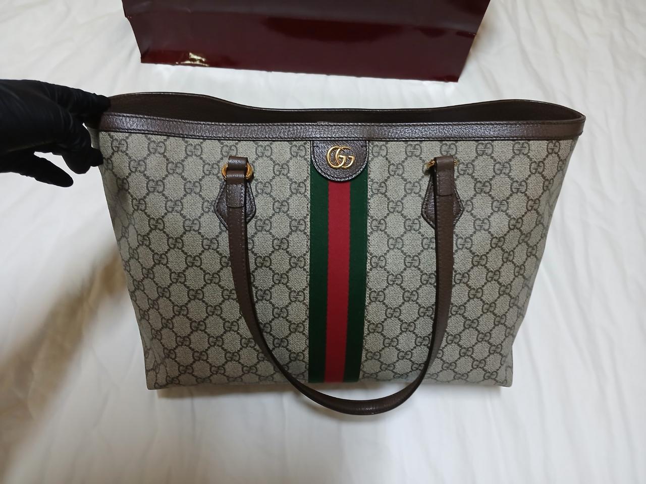 구찌 오피디아 GG 미디엄 토트백 숄더백