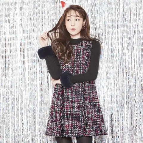 나인 NAIN 트위드 프린지 원피스 사이즈 55