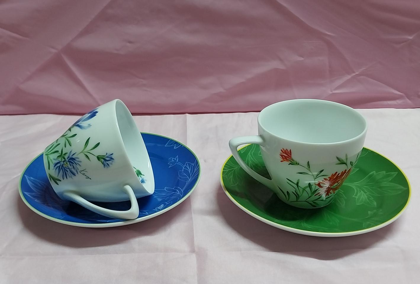 오리지널 겐조 커피잔 찻잔 2인조 세트