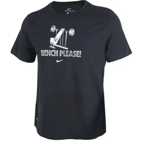 나이키 드라이핏 벤치 프레스 로고 반팔 블랙 S, M, L, XL