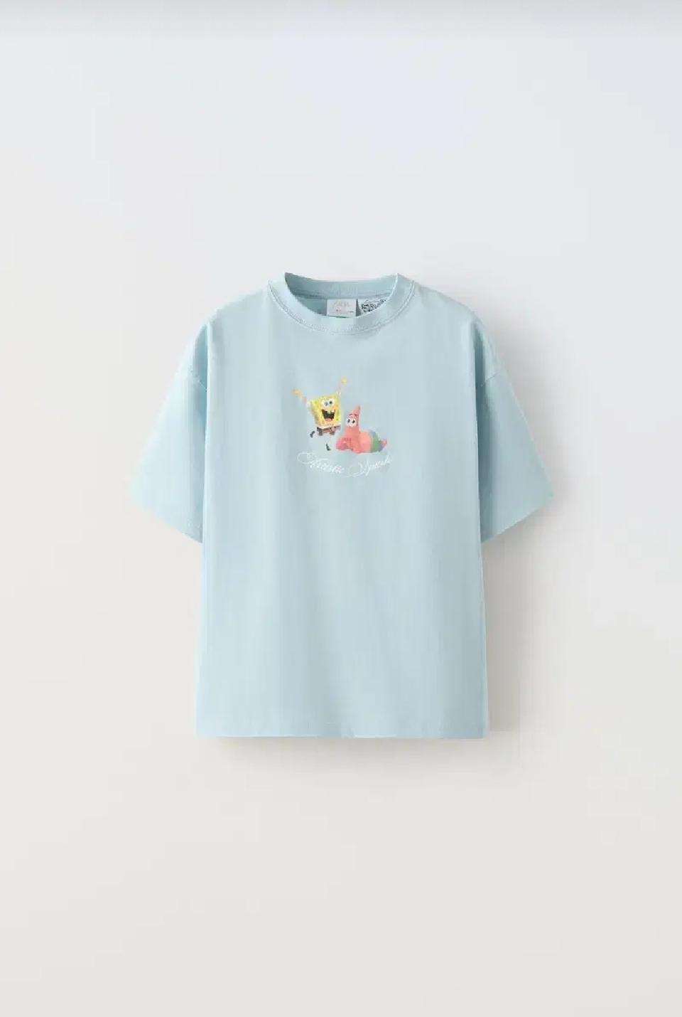 자라키즈 스폰지밥 티셔츠 6-7y 새상품