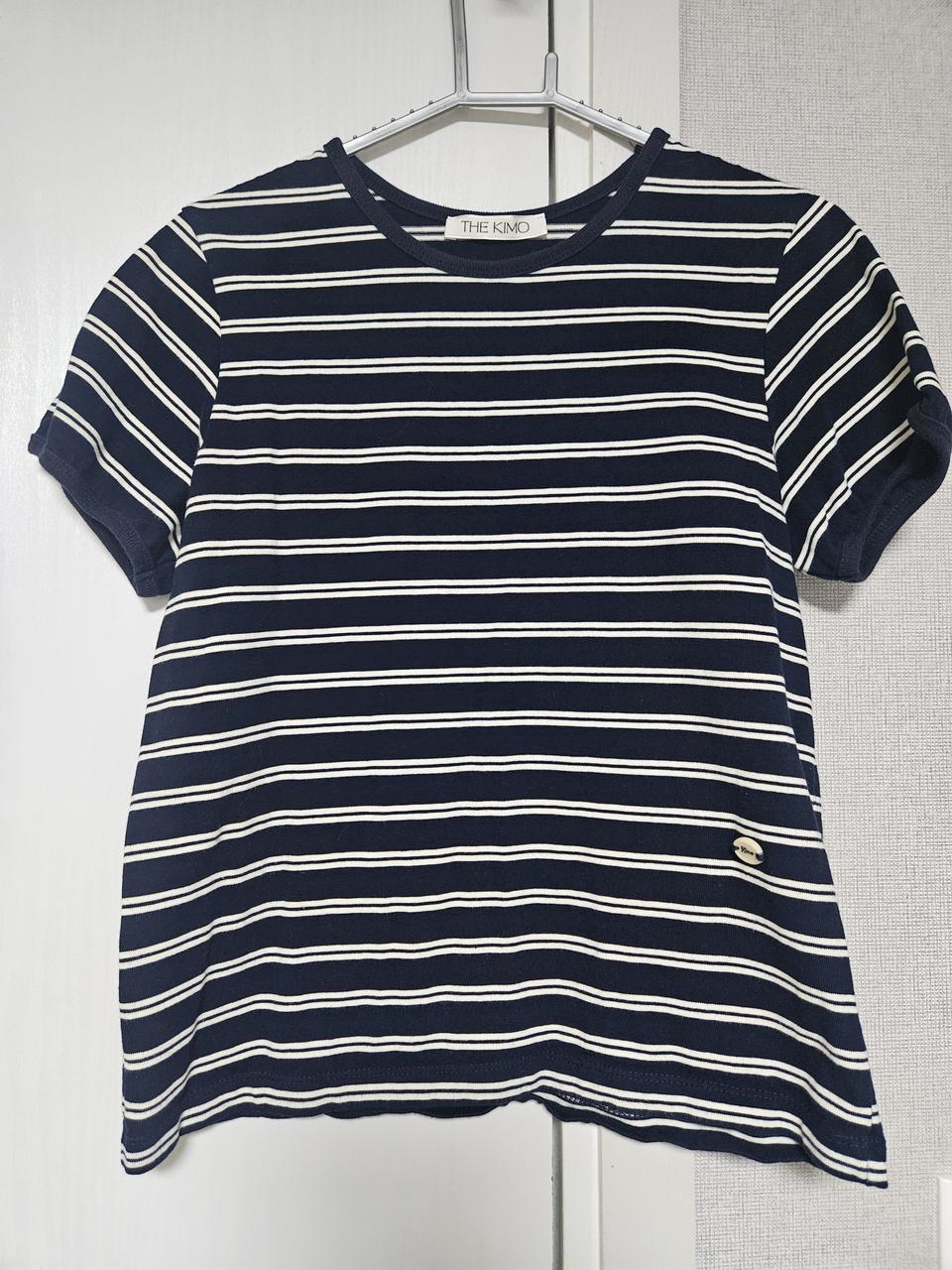 더 키모  어반 스트라이프 티셔츠 네이비