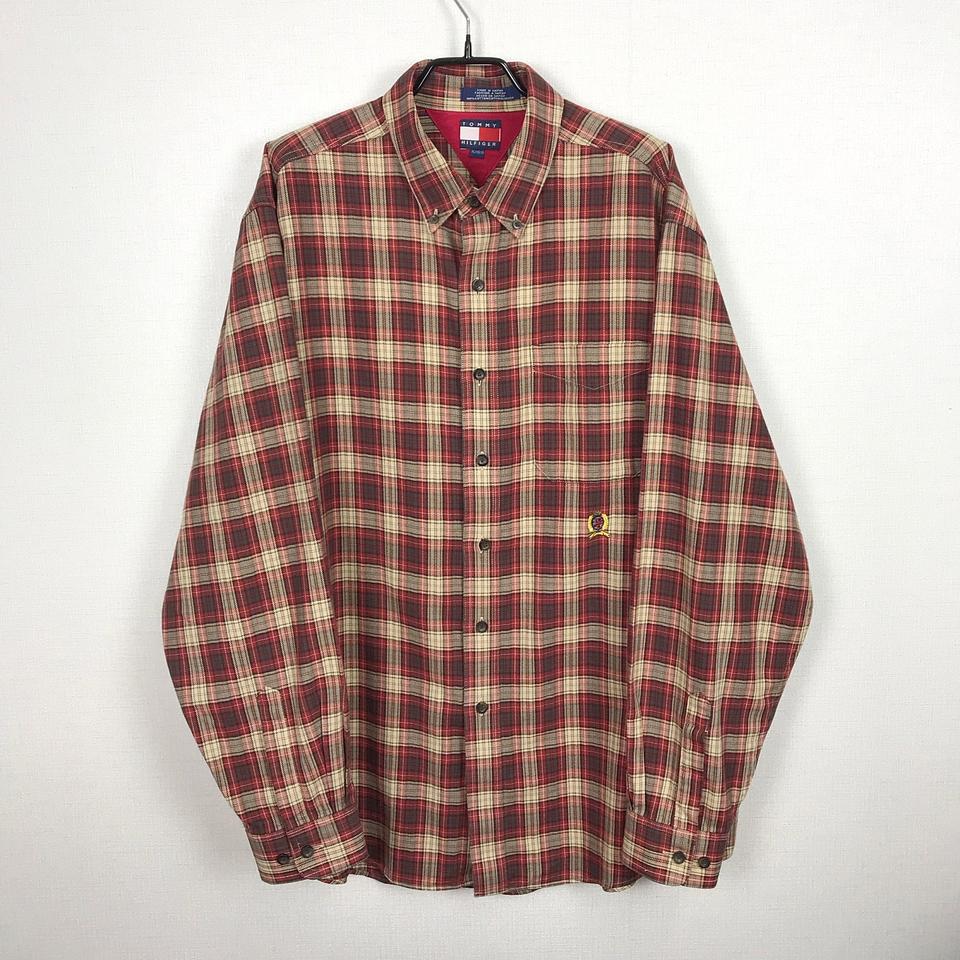 타미힐피거 90s 올드스쿨 오버핏 남방 셔츠 남성XL