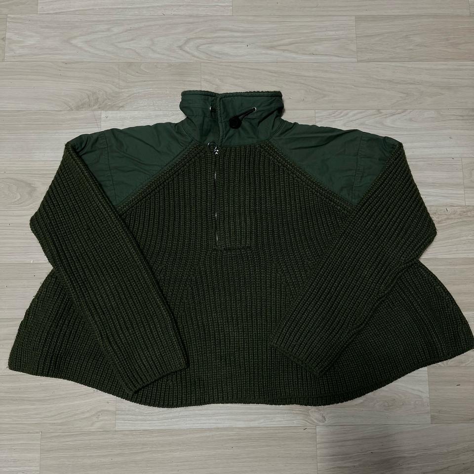 자라 여성 밀리터리 크롭 반집업 니트 [XS/85]