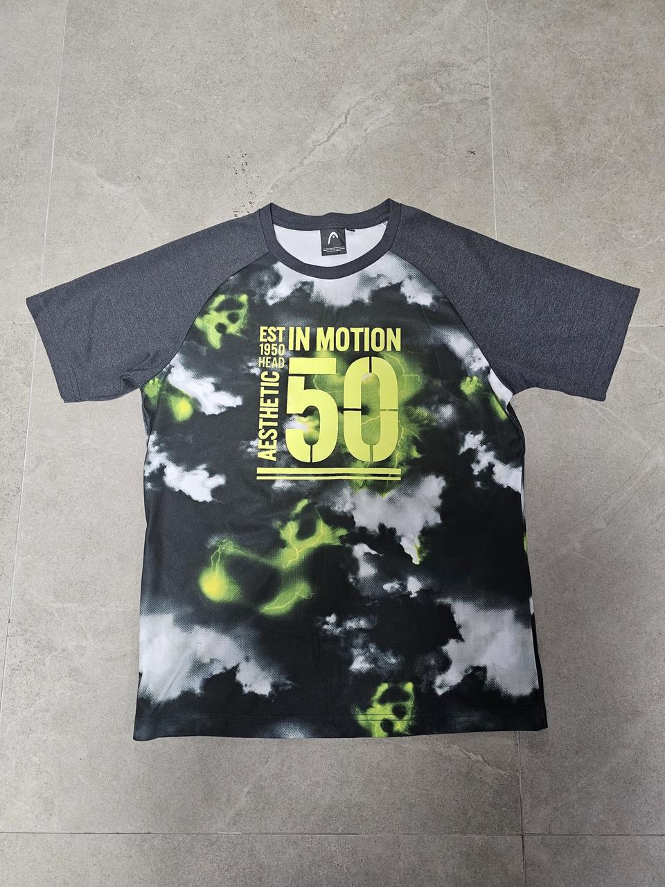 헤드 프린팅 반팔티(M)