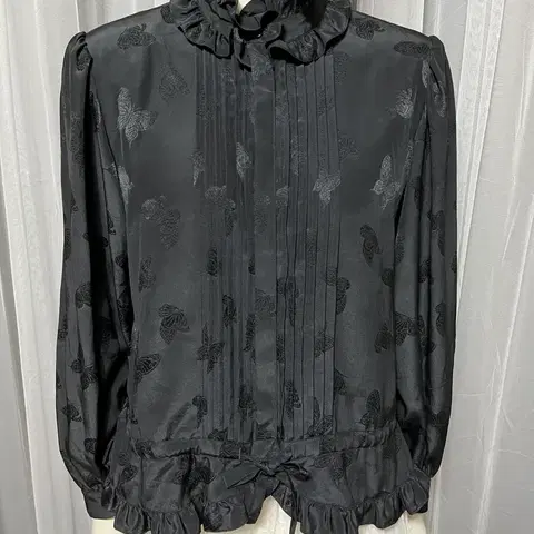 hanae mori tops 하네모리 프릴 핀턱 블라우스