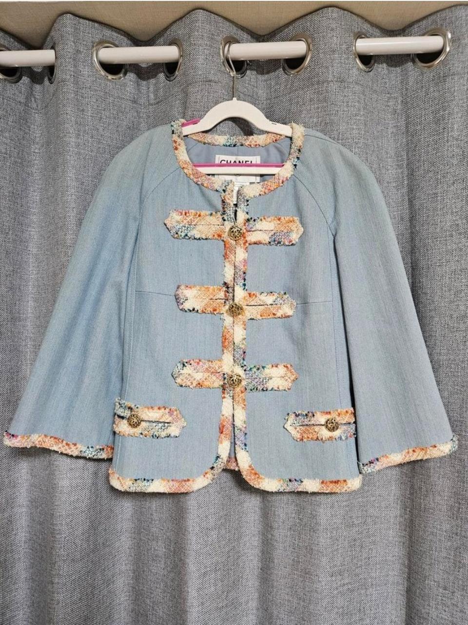 정품 샤넬 데님트위드 자켓&반바지 셋업